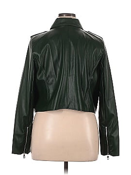 ELOQUII Faux Leather Jacket (view 2)