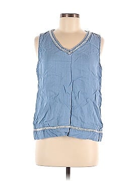 Pure Navy Sleeveless Blouse (view 1)