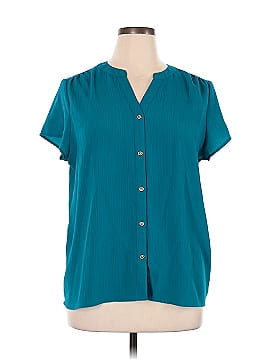 Dana Buchman Short Sleeve Blouse (view 1)