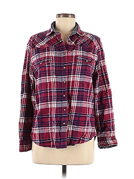 Comfort Steps Long Sleeve Button-Down Shirt (view 1)