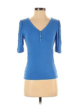 Ann Taylor LOFT Short Sleeve Henley (view 1)