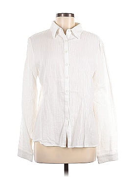 En Creme Long Sleeve Button-Down Shirt (view 1)