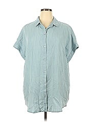 Soft Surroundings Short Sleeve Button Down Shirt