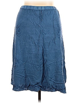 Soft Surroundings Denim Skirt (view 2)