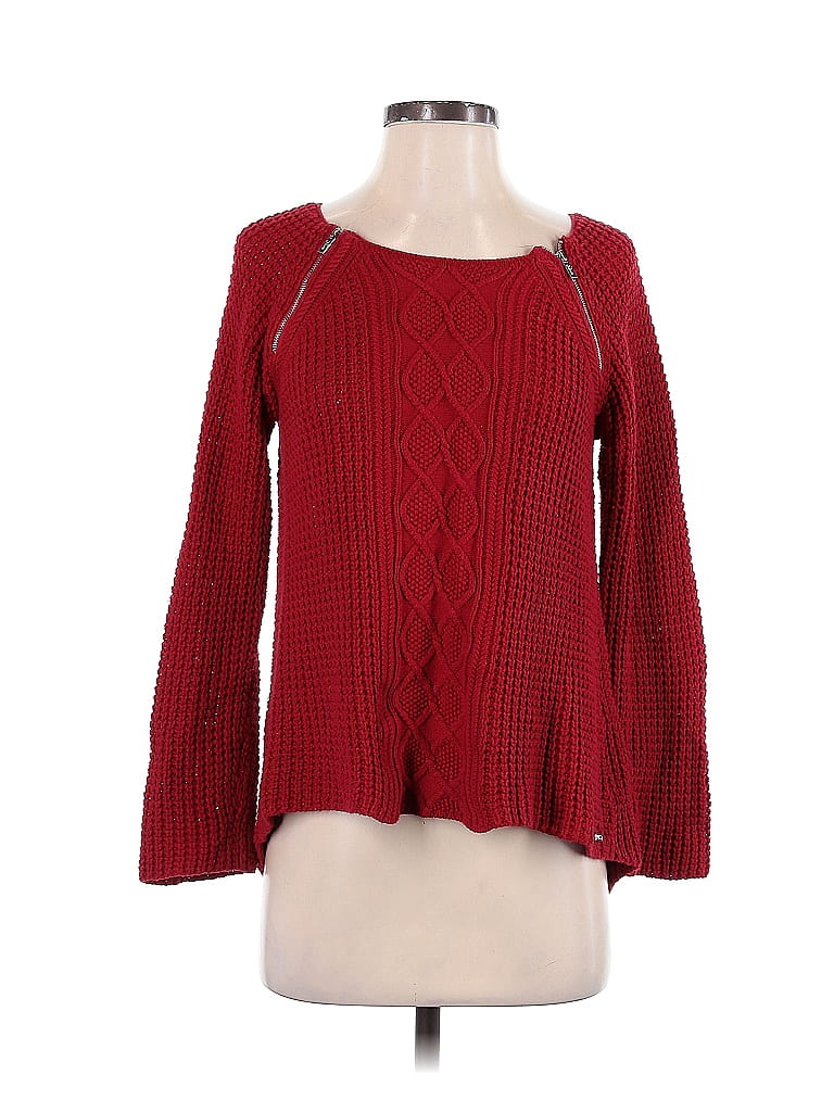 Fashion Bug Color Block Solid Red Pullover Sweater Size 26 - 28 (Plus