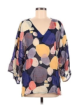 SIMPLE By Suzanne Betro 3/4 Sleeve Blouse (view 1)