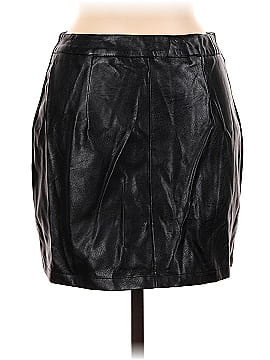 Collina Faux Leather Skirt (view 2)