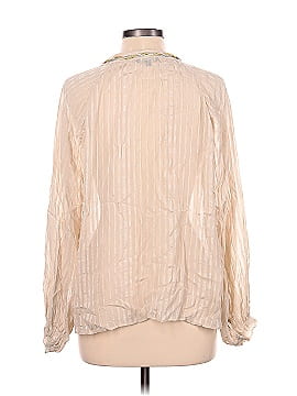 Adrianna Papell Long Sleeve Silk Top (view 2)