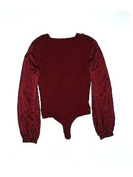 Bebe Long Sleeve Silk Top (view 2)