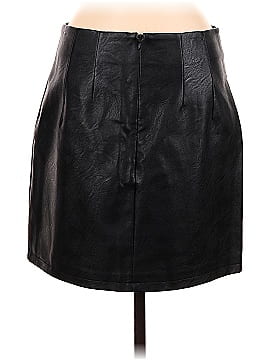 Topshop Faux Leather Skirt (view 2)