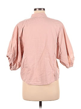 Unbranded 3/4 Sleeve Button-Down Shirt (view 2)