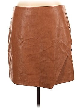 Skies Are Blue Faux Leather Skirt (view 1)