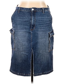 Risen Denim Skirt (view 1)