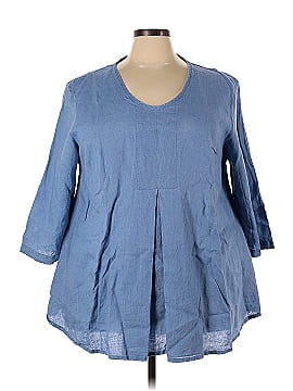 Flax 3/4 Sleeve Blouse (view 1)