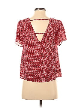 Aqua Short Sleeve Blouse (view 2)