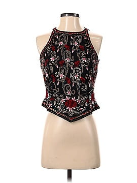 Papell Boutique Evening Sleeveless Silk Top (view 1)