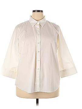 Lands' End 3/4 Sleeve Button-Down Shirt (view 1)