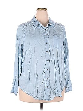 Torrid 3/4 Sleeve Button-Down Shirt (view 1)