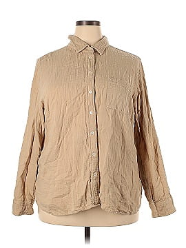 J.Crew Factory Store Long Sleeve Button-Down Shirt (view 1)