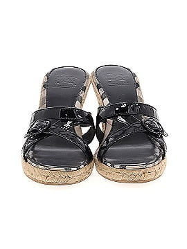 Burberry Patent Leather Espadrille Wedges (view 2)