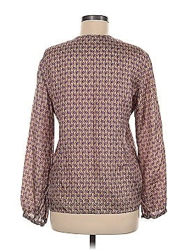 matta Long Sleeve Silk Top (view 2)