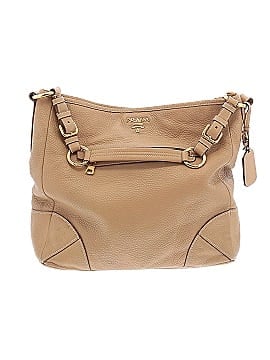 Prada Front Zip Pocket Vitello Daino Hobo  (view 1)