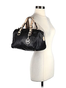 MICHAEL Michael Kors Leather Satchel (view 2)