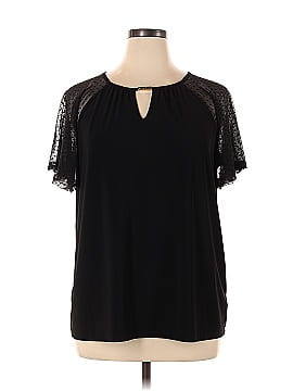 Anne Klein Short Sleeve Blouse (view 1)