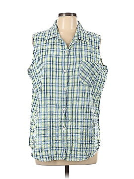 Intrigue Sleeveless Button-Down Shirt (view 1)