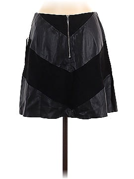 Zara Basic Faux Leather Skirt (view 2)