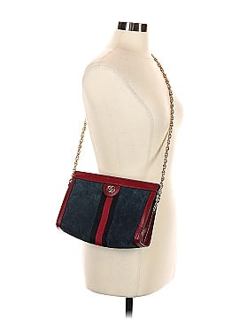 Gucci Ophidia Small Suede Chain Shoulder Bag (view 2)