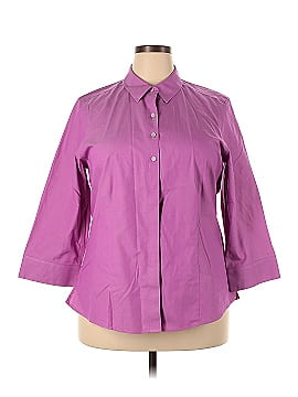 Foxcroft 3/4 Sleeve Button-Down Shirt (view 1)