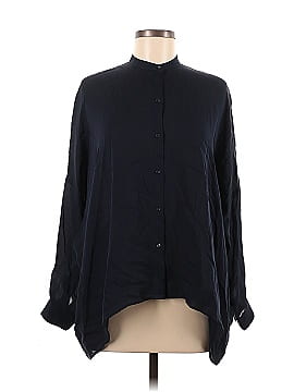 Vince. Long Sleeve Silk Top (view 1)