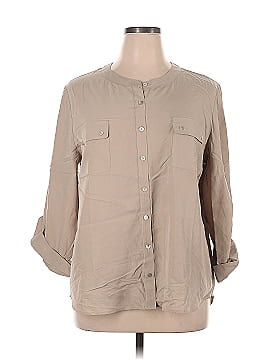 Chico's 3/4 Sleeve Button-Down Shirt (view 1)