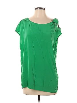 Donna Karan New York Short Sleeve Silk Top (view 1)