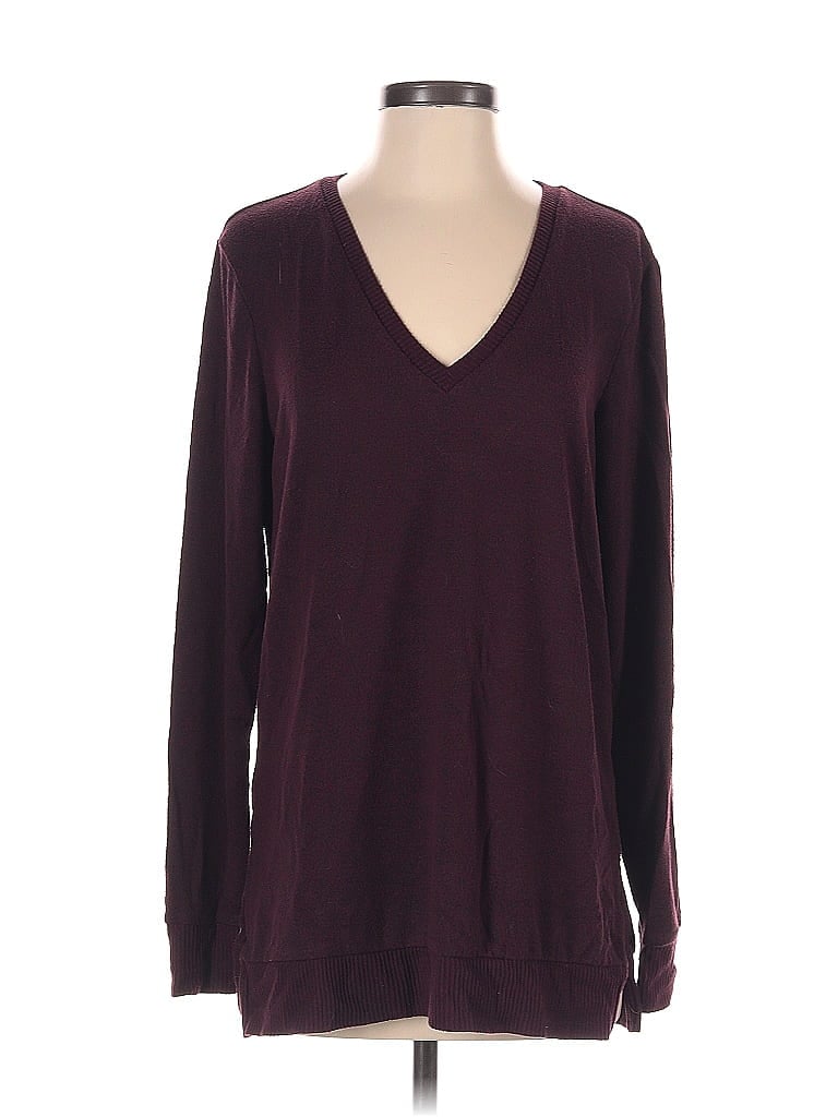 Click to view more detailed imagery on our partner's website Pre-owned Lucky Brand Pullover Sweater In Burgundy
