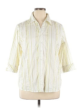 Club Z Collection 3/4 Sleeve Button-Down Shirt (view 1)