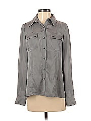 Ak Anne Klein Long Sleeve Button Down Shirt