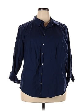 Talbots 3/4 Sleeve Button-Down Shirt (view 1)