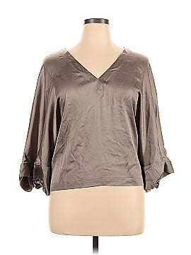 White House Black Market 3/4 Sleeve Blouse (view 1)