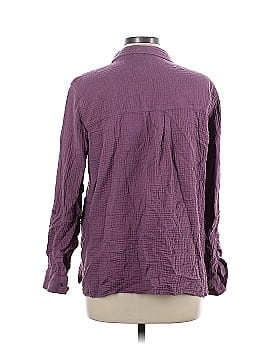 Anne Klein Long Sleeve Button-Down Shirt (view 2)