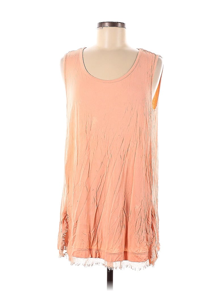 Pre-owned New Directions Sleeveless Top Orange Scoop Neck Tops