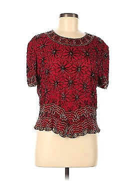 Papell Boutique Evening Short Sleeve Top (view 1)