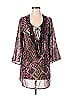 Just Class 100% Polyester Black 3/4 Sleeve Blouse Size S - photo 1