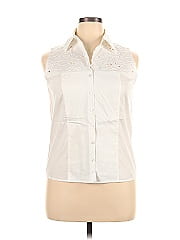 Talbots Sleeveless Button Down Shirt