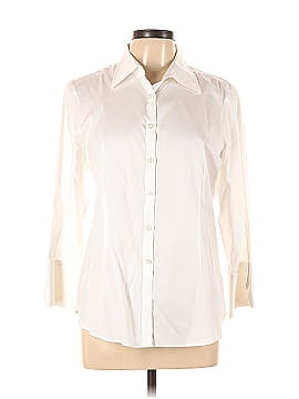 KIRKLAND Signature 3/4 Sleeve Button-Down Shirt (view 1)