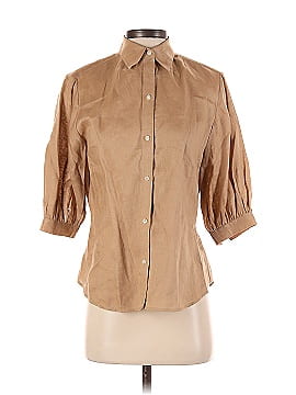 Lauren by Ralph Lauren 3/4 Sleeve Button-Down Shirt (view 1)