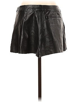 Zara Faux Leather Skirt (view 2)