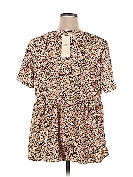 Shein Curve Short Sleeve Blouse (view 2)