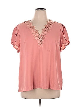 Shein Curve Short Sleeve Blouse (view 1)